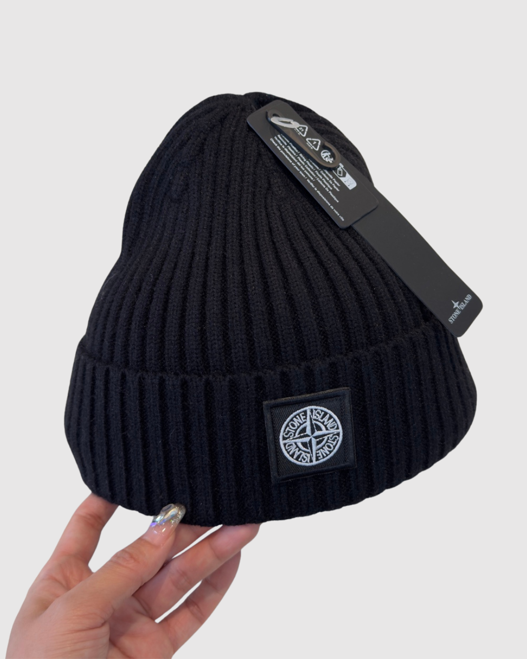 Stone Island Ribbed Wool Beanie Hat - image 4