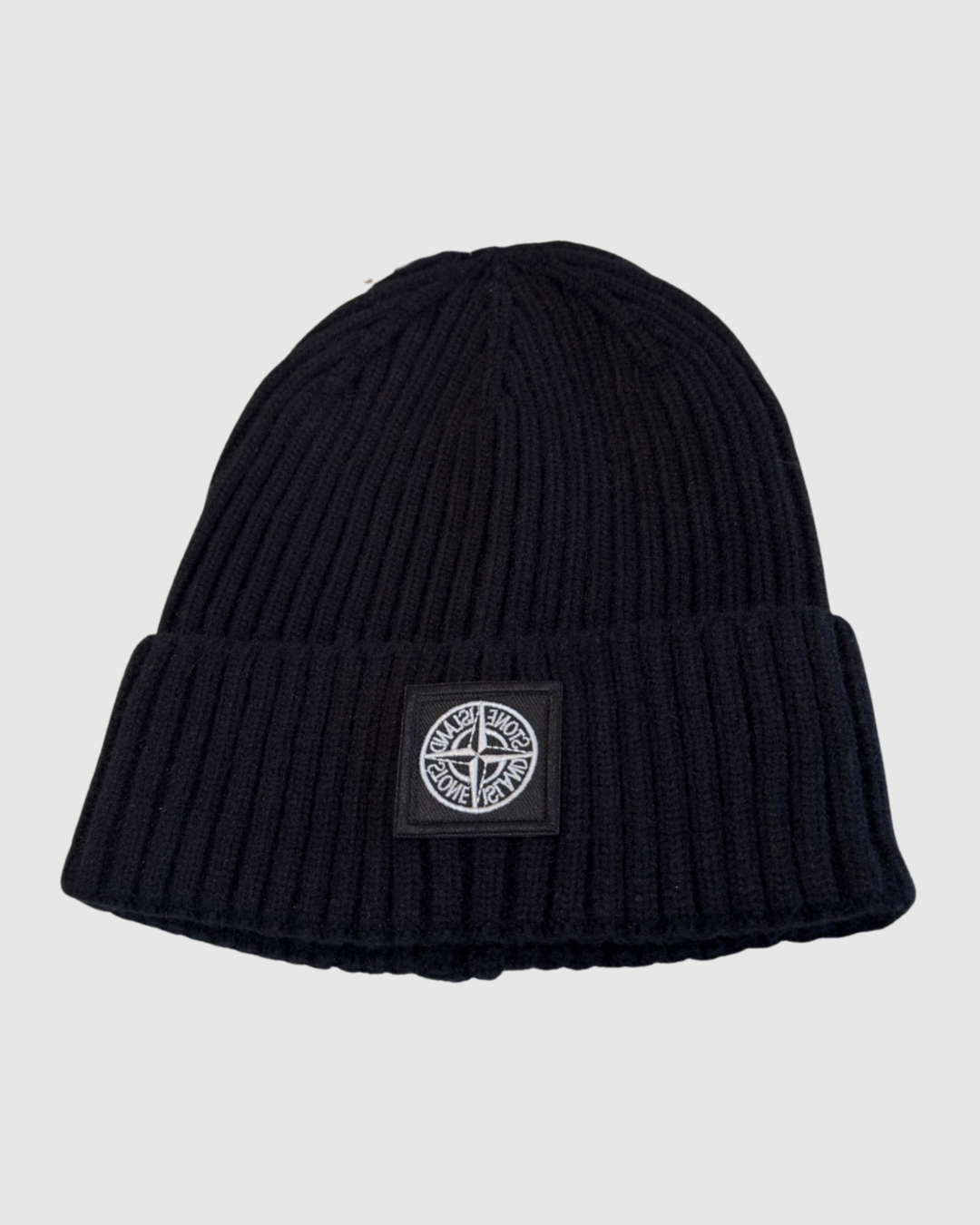 Stone Island Ribbed Wool Beanie Hat