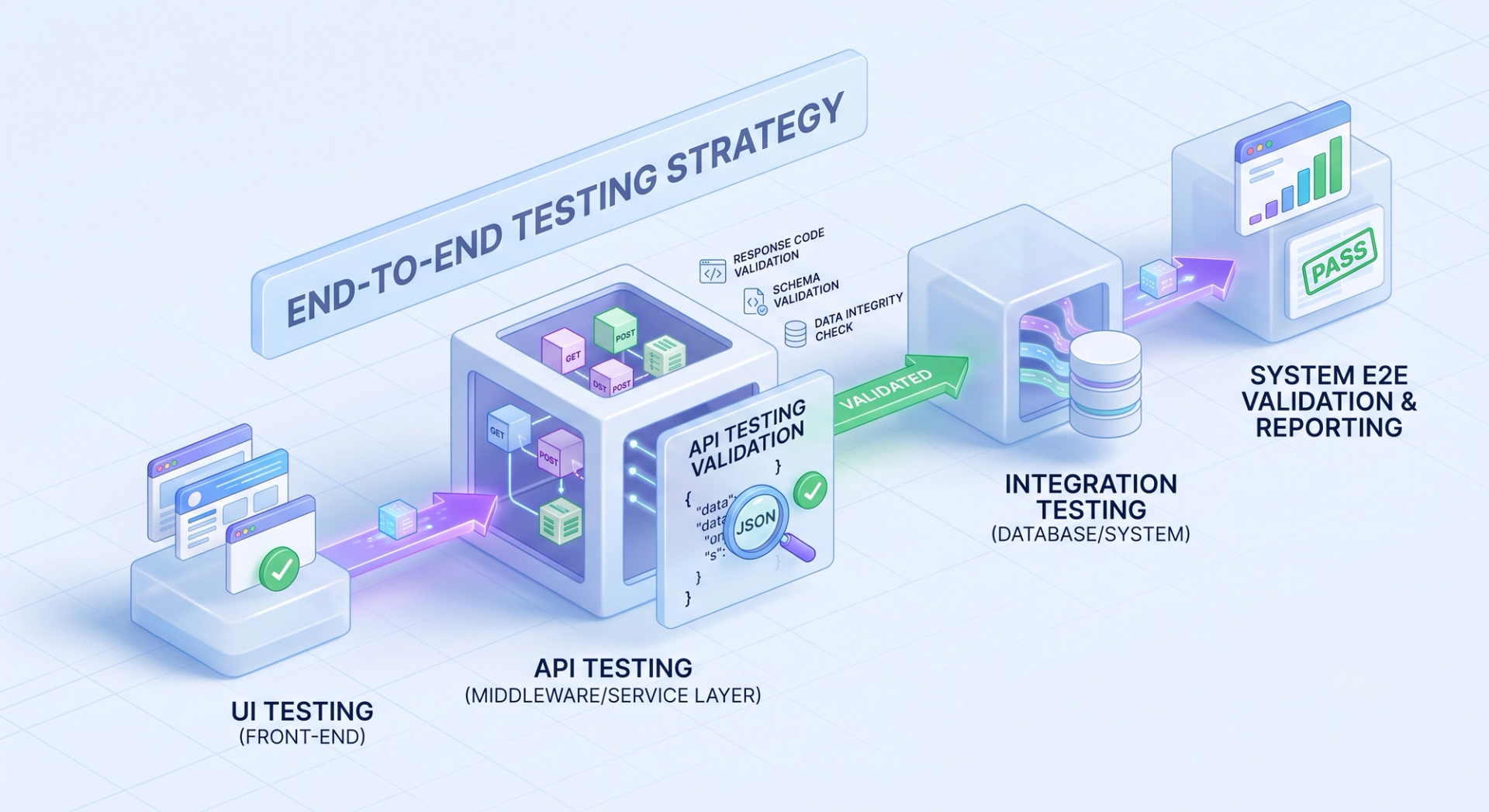 API testing validation as part of end-to-end testing strategy