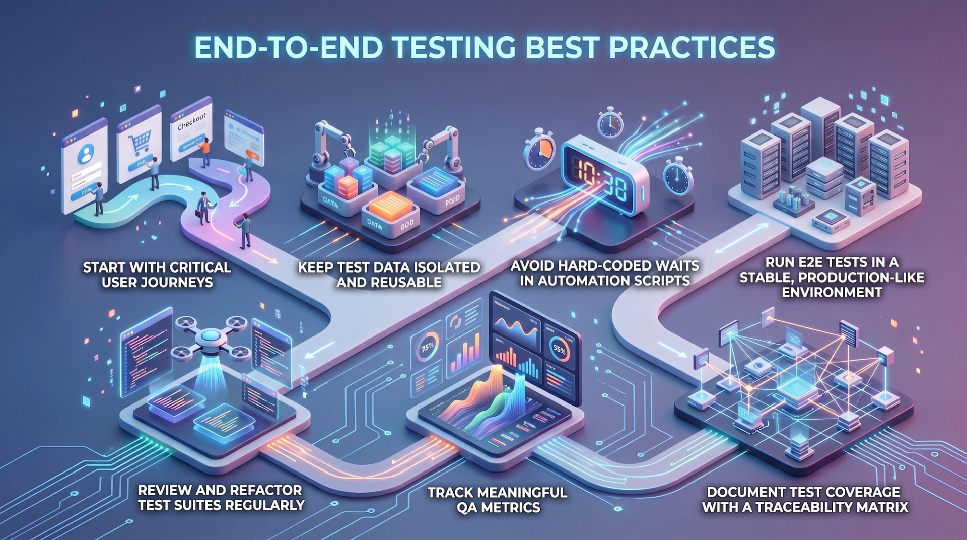 Best practices checklist for end-to-end testing