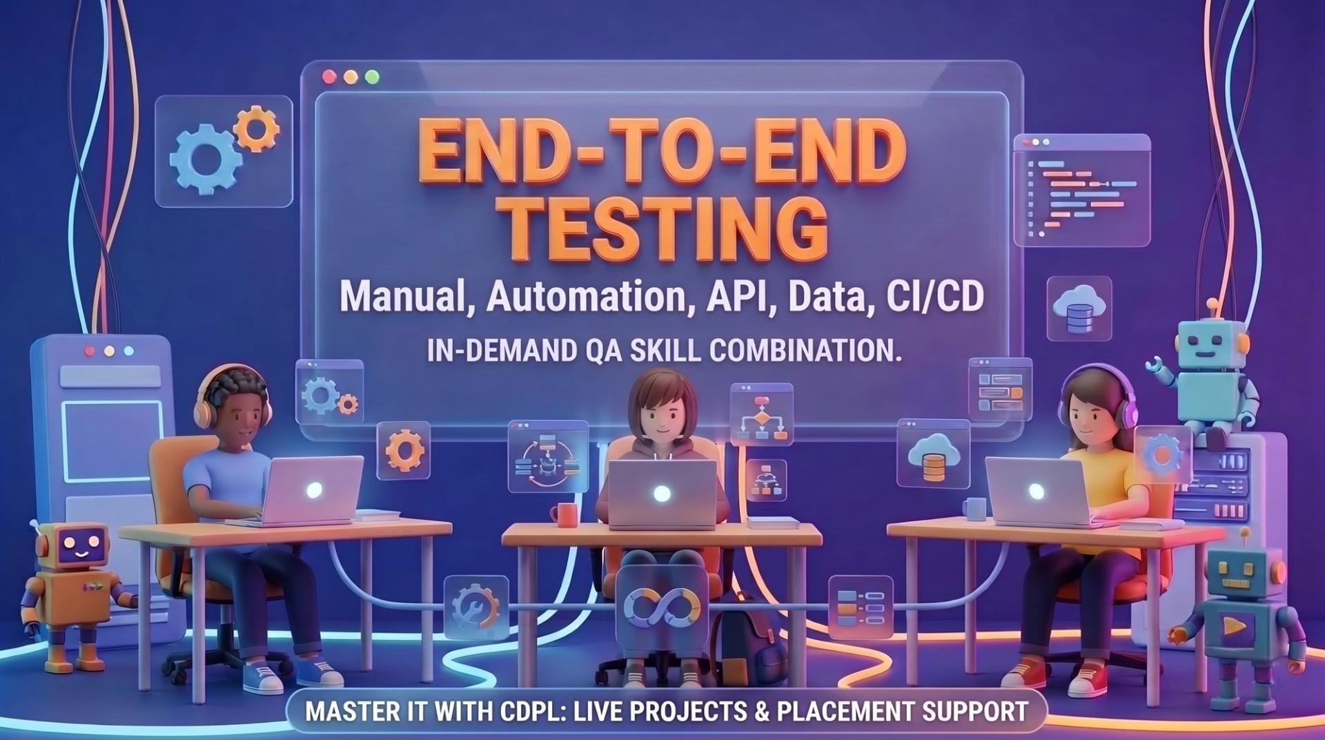 Software testing training students learning QA and automation skills