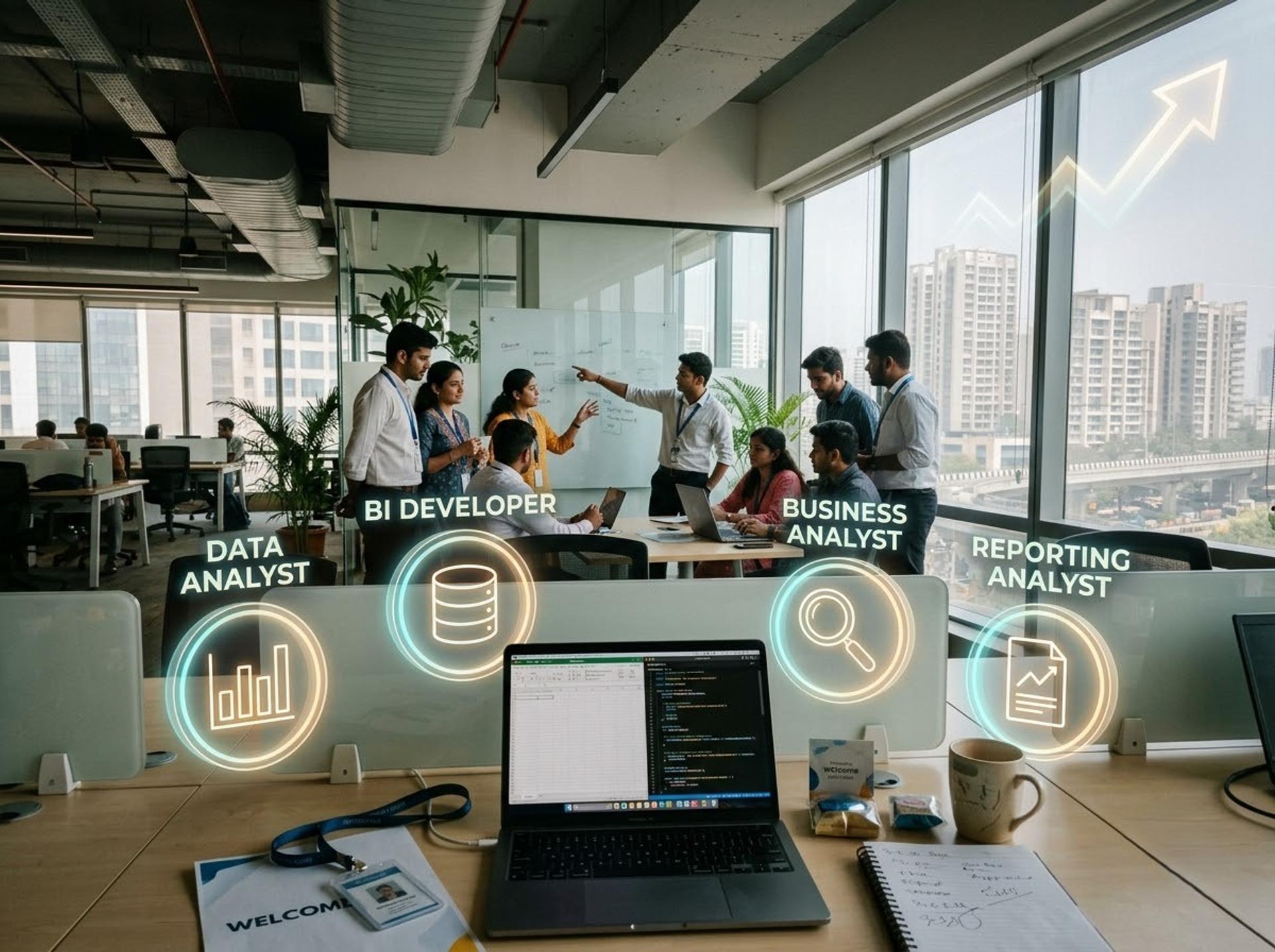 Entry-level data and BI job roles in Indian companies