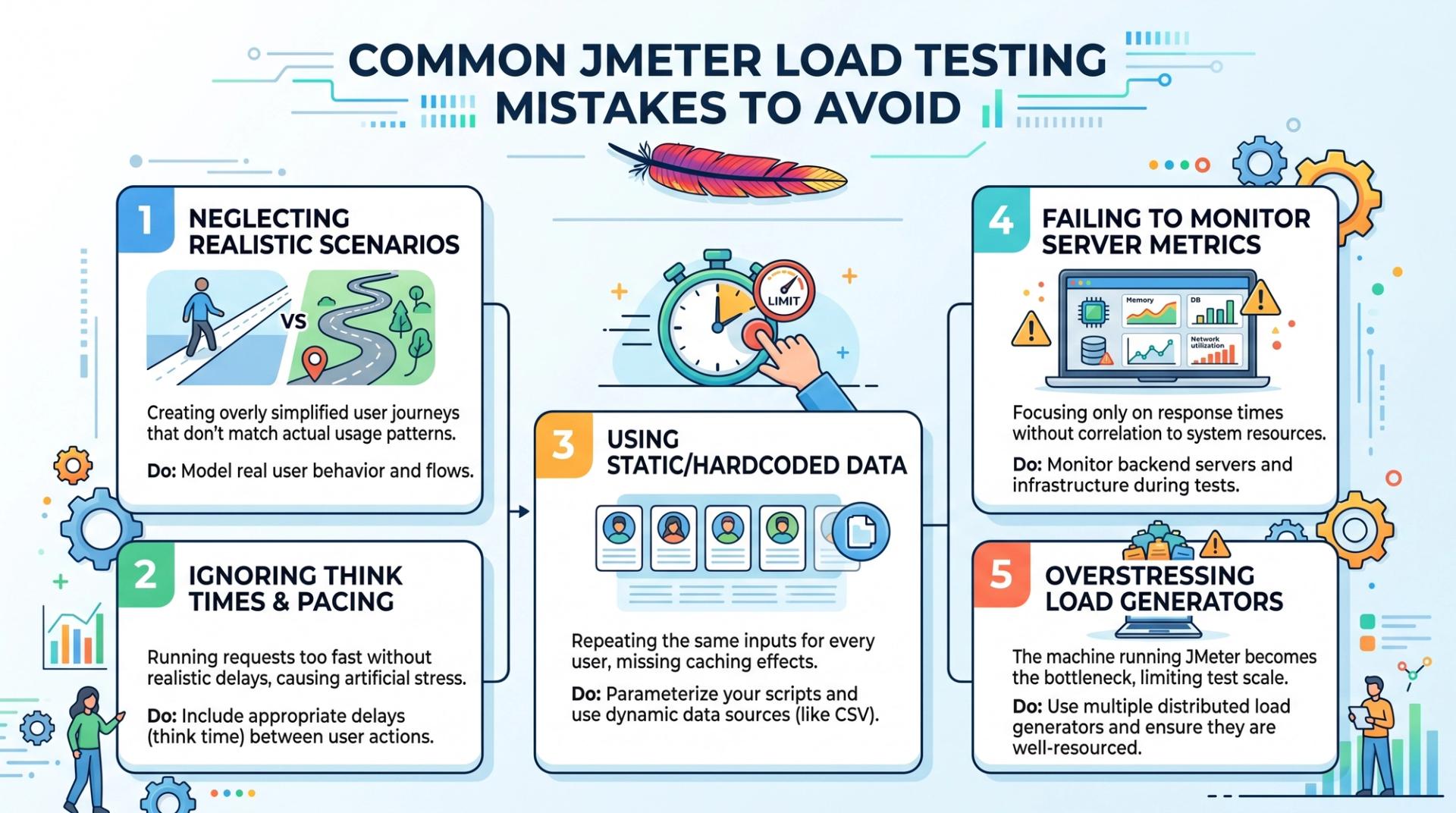 Checklist of common load testing with JMeter mistakes beginners should avoid