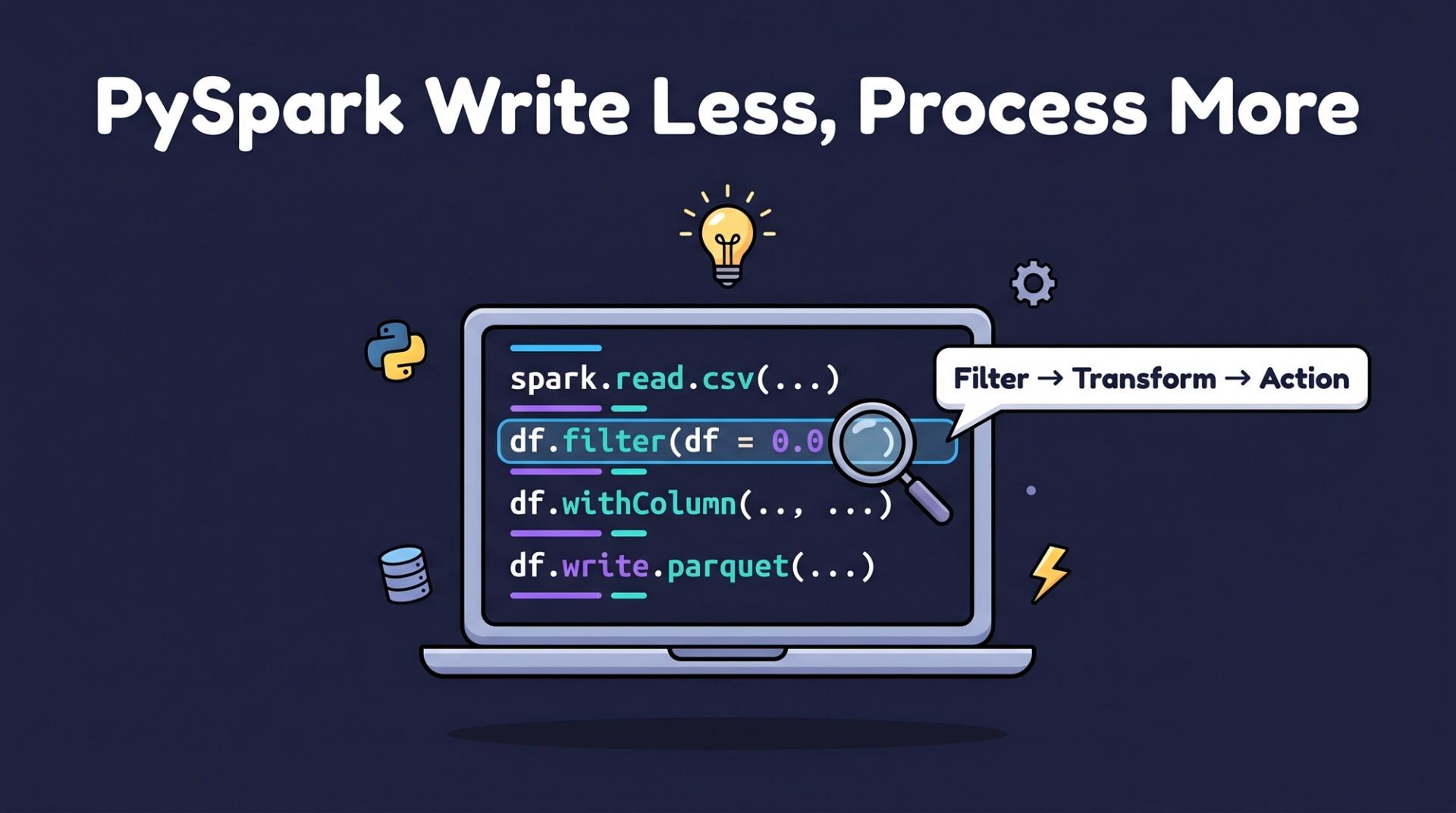 PySpark code snippet demonstrating how to learn Apache Spark