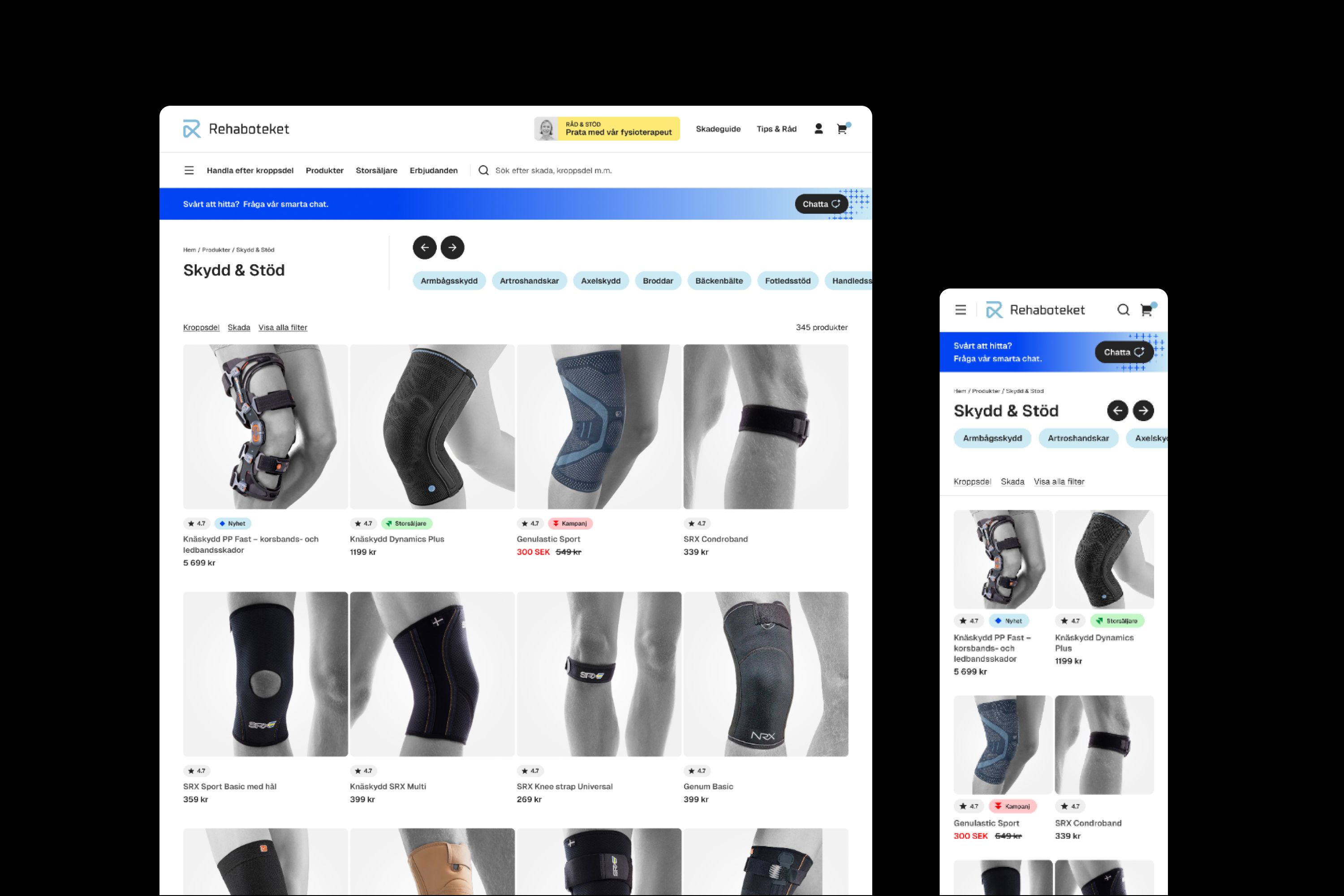 Rehaboteket replatform to Shopify Plus
