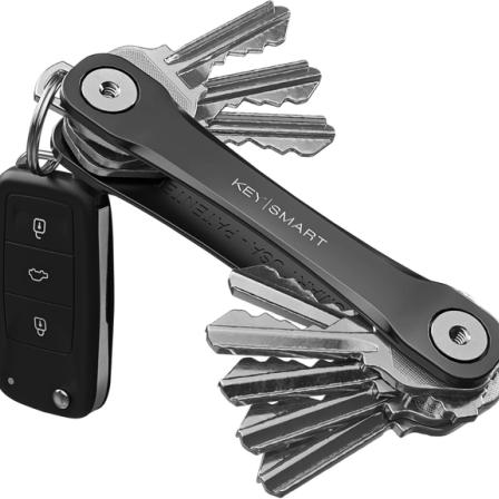 Product Image of KeySmart Flex - Compact Key Holder and Keychain Organizer Black