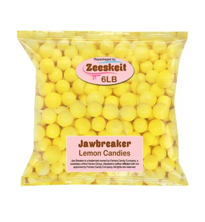 Product Image of ZEESKEIT Ferrara Mini Jaw Breakers, 6 Lb Bulk Bag, Lemon Flavor