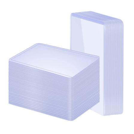 Product Image of 100 Pack - 3"x4" Hard Plastic Card Sleeves