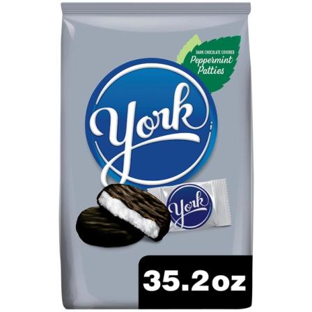 Product Image of YORK Peppermint Patties Dark Chocolate, 35.2 oz Christmas Party Pack