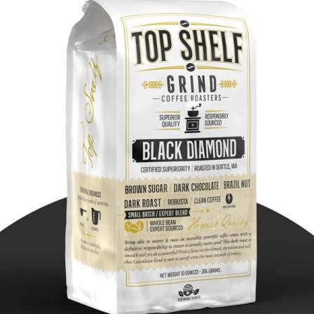 Product Image of Top Shelf Grind High Caffeine Dark Roast Whole Bean Coffee