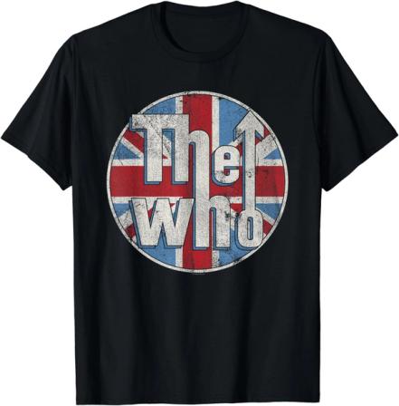 Product Image of The Who - Official Distressed Union Jack Circle Logo Short Sleeve T-Shirt