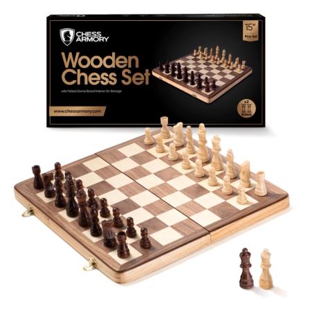 Product Image of Chess Armory - Chess Sets - 15 Inch Wooden Chess Set
