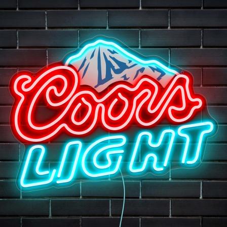 Product Image of Beer Neon Sign LED with Mountain Pattern 