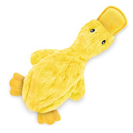 Product Image of Crinkle Dog Toy - No Stuffing Duck with Soft Squeaker