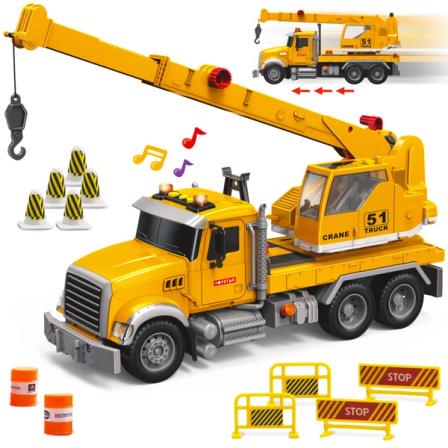 Product Image of Toys Crane Toy Truck Set - Kids Construction Crane Truck w/Extending Arm