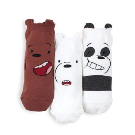 Product Image of We Bare Bears Socks - 3 Pairs - Officially Licensed