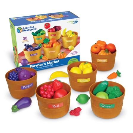 Product Image of Learning Resources 3060 Farmers Market Color Sorting Set