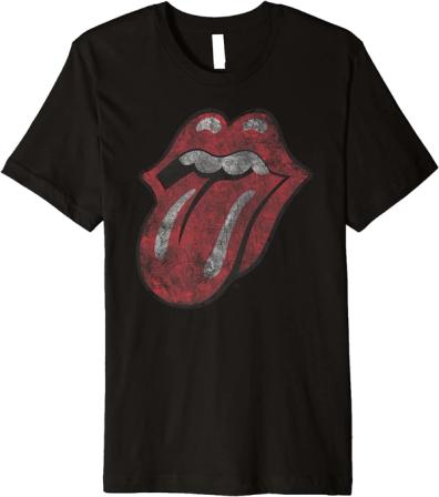 Product Image of The Rolling Stones Distressed Tongue Premium T-Shirt