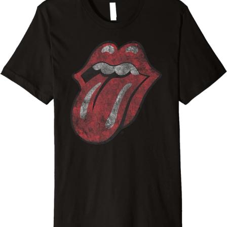 Product Image of The Rolling Stones Distressed Tongue Premium T-Shirt