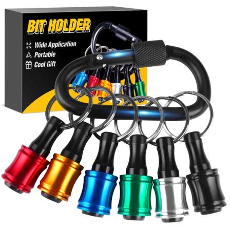 Product Image of Bit Holder Tool - 1/4 Hex Shank Socket Screwdriver Keychain