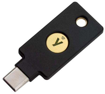 Product Image of Yubico YubiKey 5C NFC, USB-C/NFC 2FA Security Key, FIDO Certified
