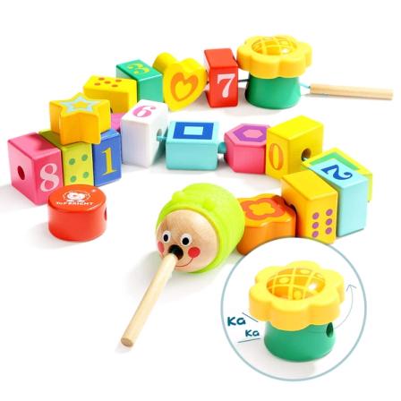Product Image of Wooden Lacing Beads for Toddlers