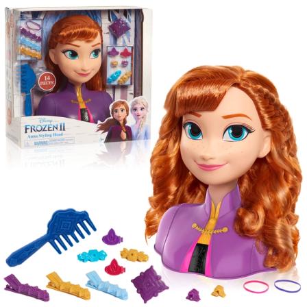 Product Image of Disney’S Frozen 2 Anna 7.5-inch Styling Head, 14-Pieces