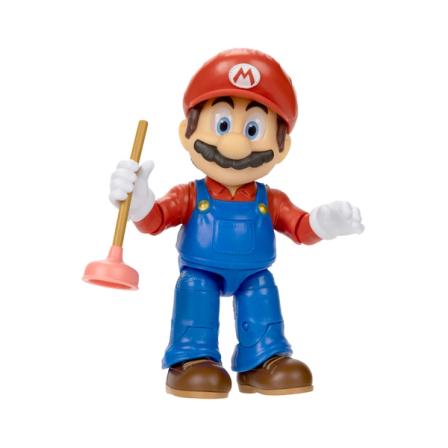 Product Image of The Super Mario Bros. Movie - 5 Inch Mario Figure with Plunger Accessory
