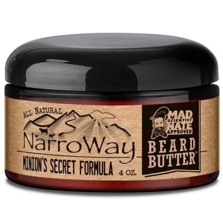 Product Image of Narroway All Natural Beard Butter 4 oz Jar (Min’s Secret Formula) Min's Secret Formula
