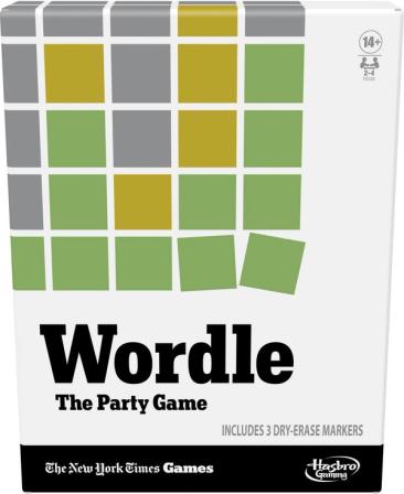 Product Image of Hasbro Gaming Wordle Party Game for 2-4 Players, Official Board Game