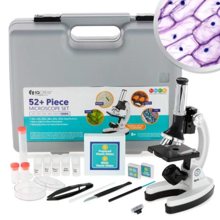 Product Image of AmScope Kids Beginner Microscope STEM Kit M30-ABS-KT2-W