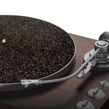 Product Image of Cork and Rubber Turntable Mat by PRO SPIN for Record Players