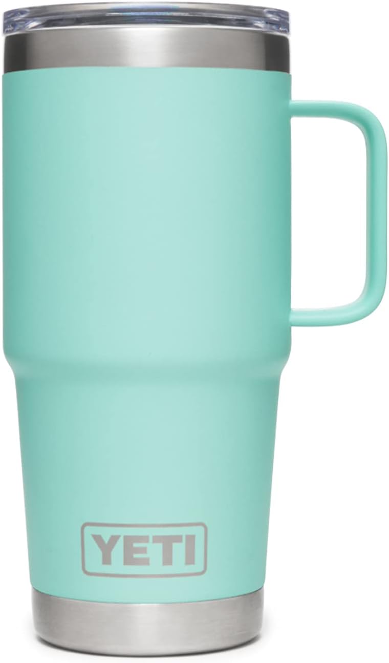 YETI Rambler 20 oz Travel Mug, Vacuum Insulated wi