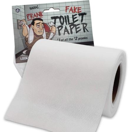 Product Image of 'No Tear' Prank Toilet Paper - Impossible to Rip - Gag Joke for Adults and Kids