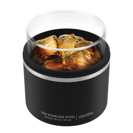 Product Image of Whiskey Glass with Insulated Stainless Steel Sleeve