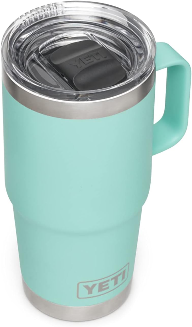 YETI Rambler 20 oz Travel Mug, Vacuum Insulated wi