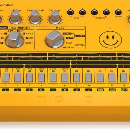 Product Image of Behringer RD-6-AM Analog Drum Machine, High-Quality Sound