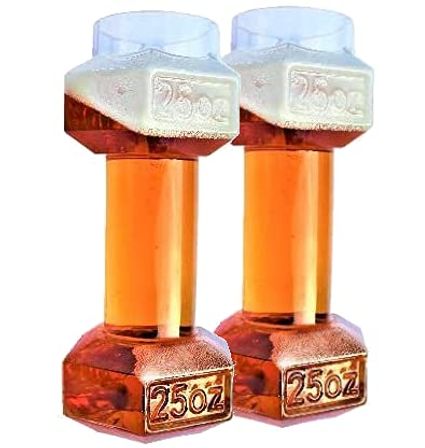 Product Image of Dumbbell beer glasses - set of 2 mugs