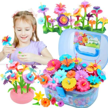 Product Image of Flower Building Toy Set - 148 pcs