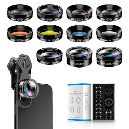 Product Image of MIAO LAB 11 in 1 Phone Camera Lens Kit, DG11 for iPhone, Samsung, Sony