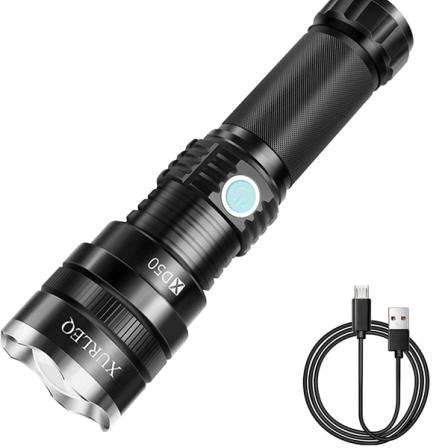 Product Image of XURLEQ 710000 Lumen LED Tactical Handheld Flashlight for Outdoor Activities