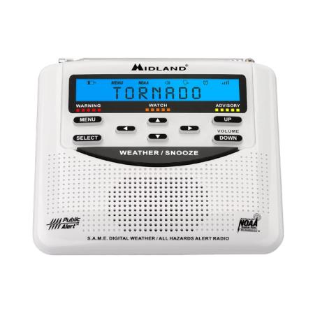 Product Image of Midland WR120B NOAA Emergency Weather Alert Radio with Alarm Clock