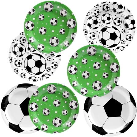 Product Image of Soccer Party Decoration Supplies - 60 Pcs
