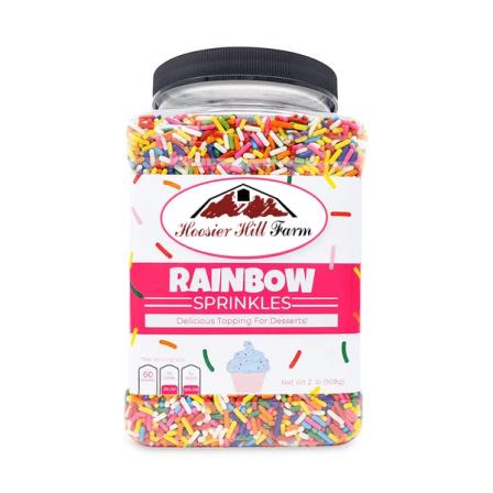Product Image of 2 lbs - Rainbow Sprinkles - Hoosier Hill Farm