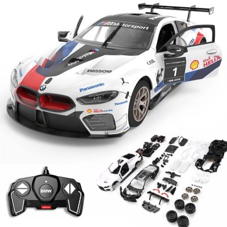 Product Image of RASTAR RC Car Kit, 1/18 BMW M8 GTE, Build Your Own Car for 8+