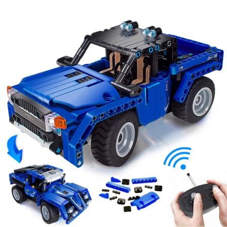 Product Image of VERTOY RC Building Kits, STEM Toys for 6-12 Year Old, Pickup Truck/Racing Car Set
