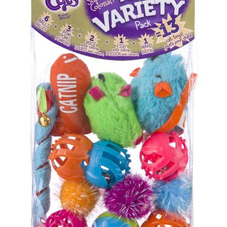Product Image of HARTZ Just For Cats Toy Variety Pack - 13 Piece, All Breed Sizes