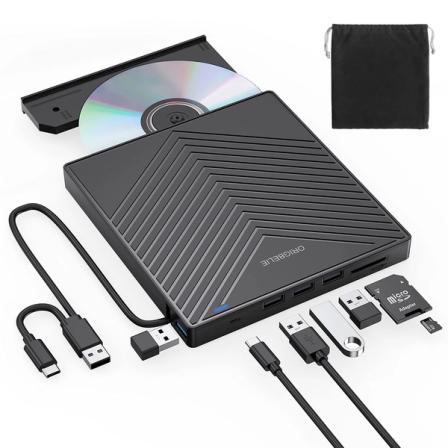 Product Image of ORIGBELIE External CD DVD Drive - Ultra Slim CD Burner