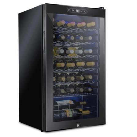 Product Image of SCHMECKE 34 Bottle Compressor Wine Cooler Refrigerator w/Lock