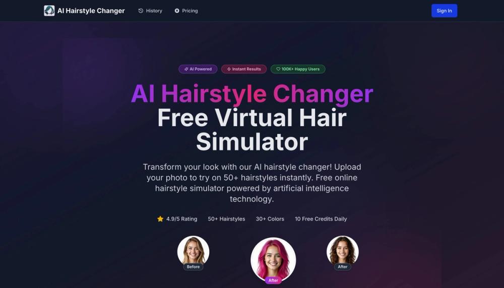 image of AI Hairstyle Changer